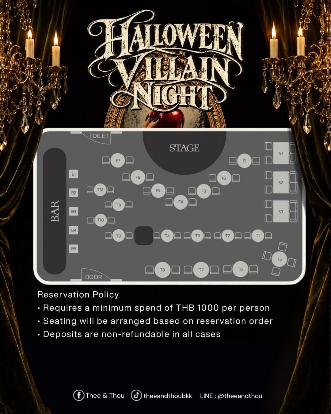 HALLOWEEN VILLAIN NIGHT flyer - image 2 of 2