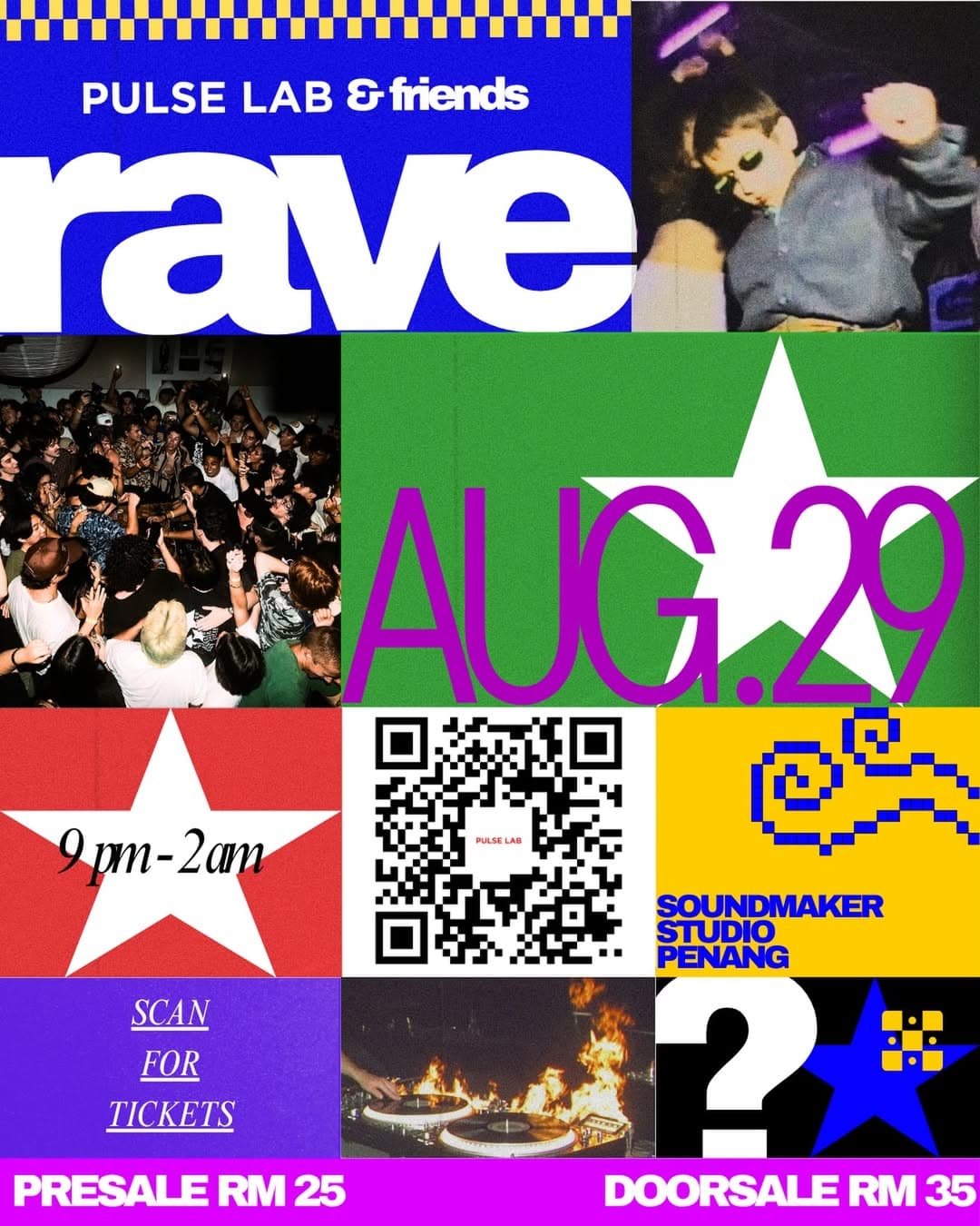PULSE LAB & FRIENDS PRESENTS: RAVE flyer