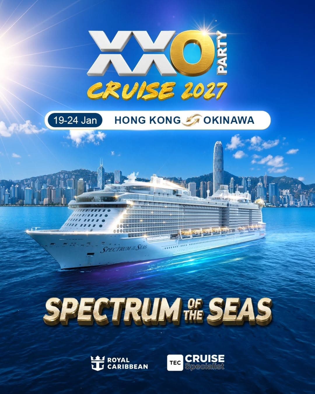 XXO Party x Royal Caribbean Cruises Thailand flyer