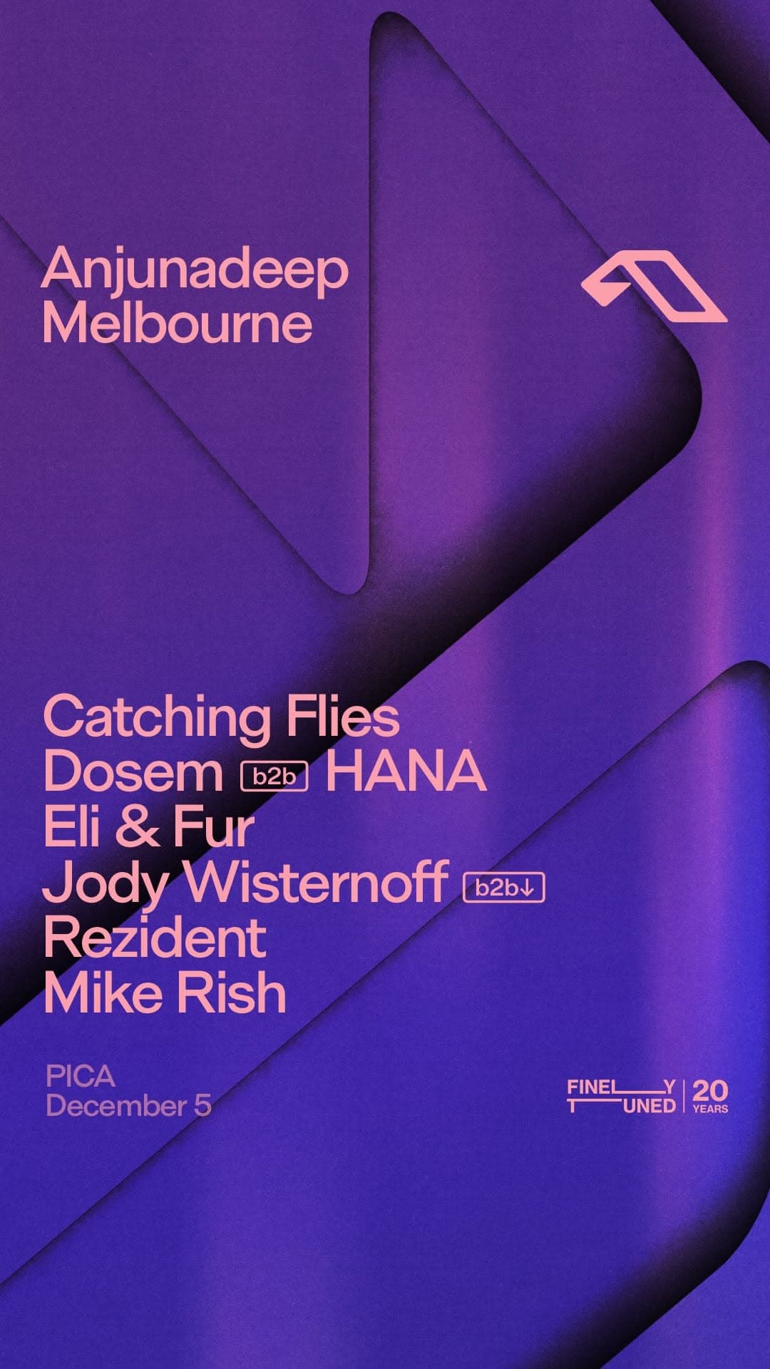 Anjunadeep Melbourne flyer