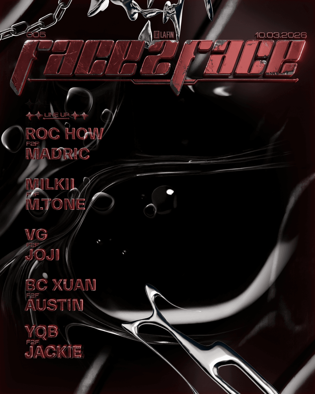 FACE TO FACE — TECHNO SERIES flyer