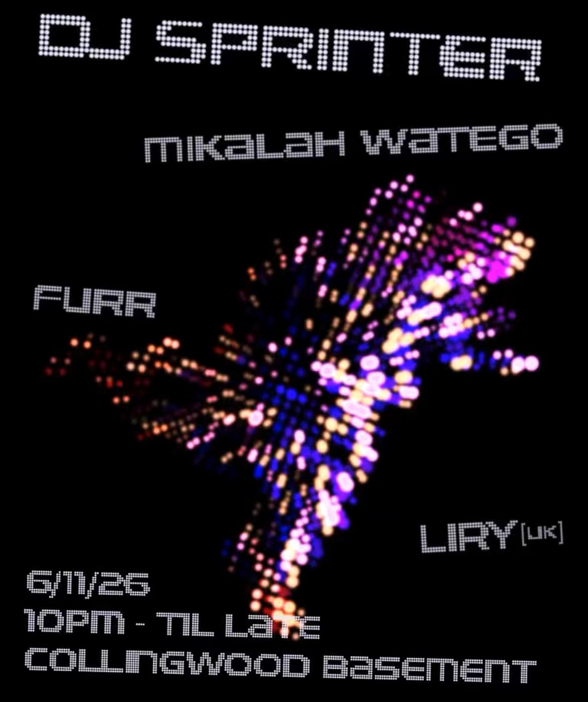 Contrast present... DJ Sprinter (NO) flyer