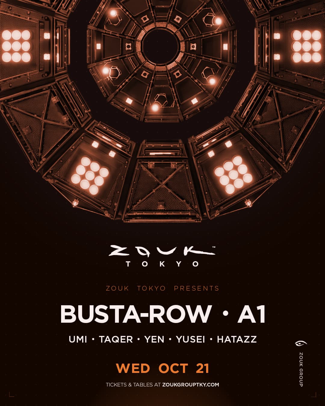 ZOUK PRESENTS: BUSTA-ROW flyer