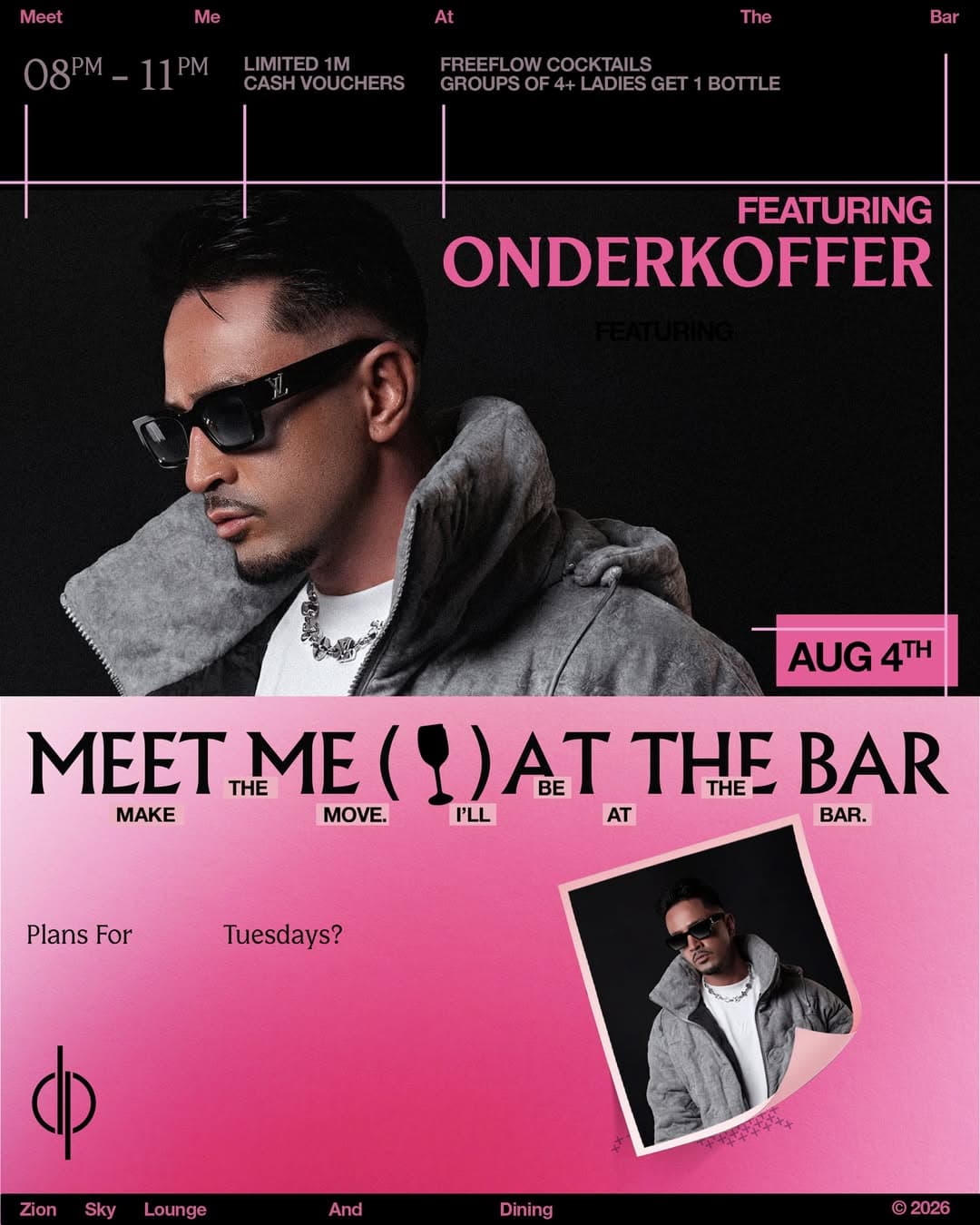 Meet Me At The Bar - Onderkoffer flyer