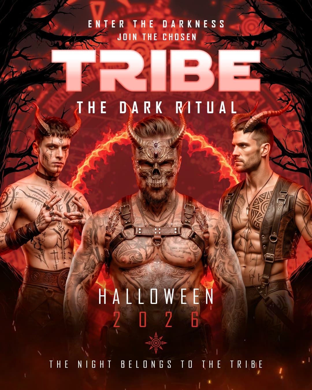 TRIBE HALLOWEEN - THE DARK RITUAL flyer