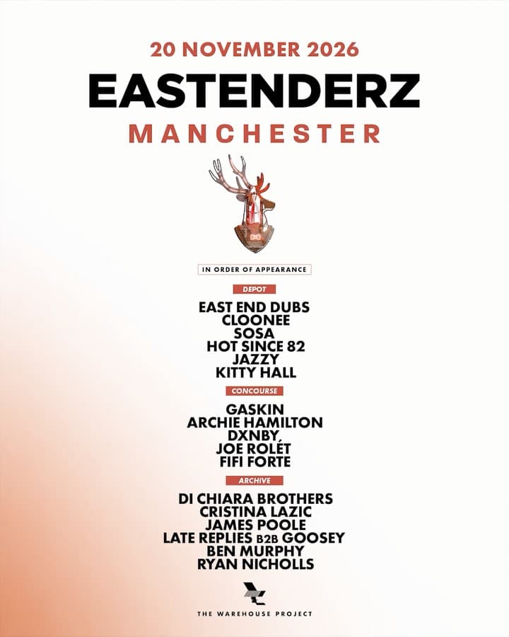 Eastenderz Manchester 2026 flyer
