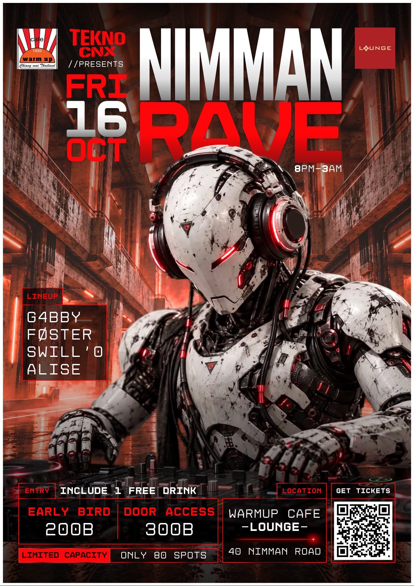 Tekno.CNX presents: NIMMAN RAVE #12 flyer
