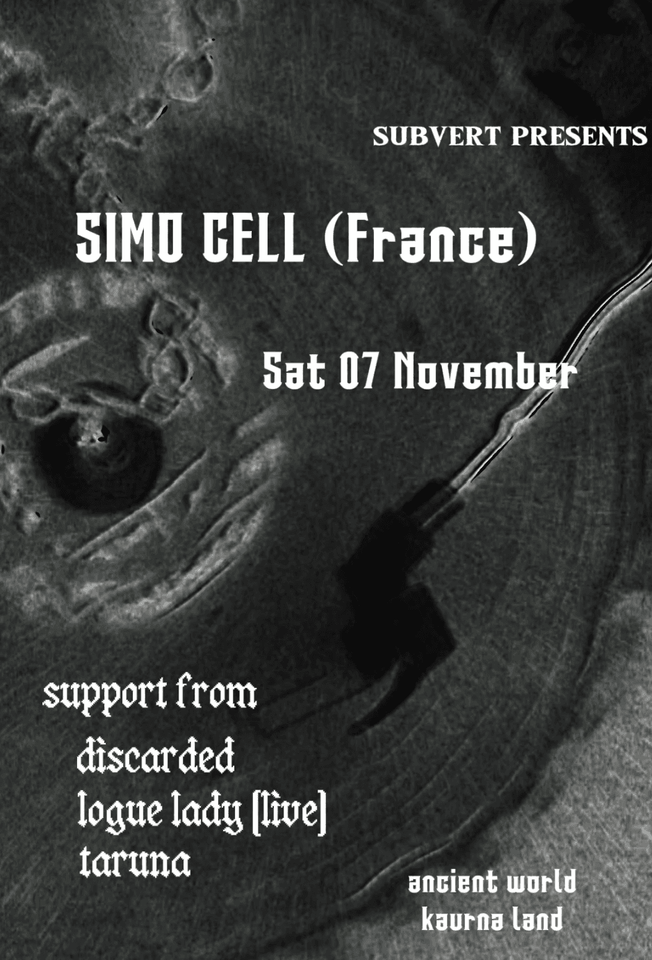 subvert presents SIMO CELL (France) flyer