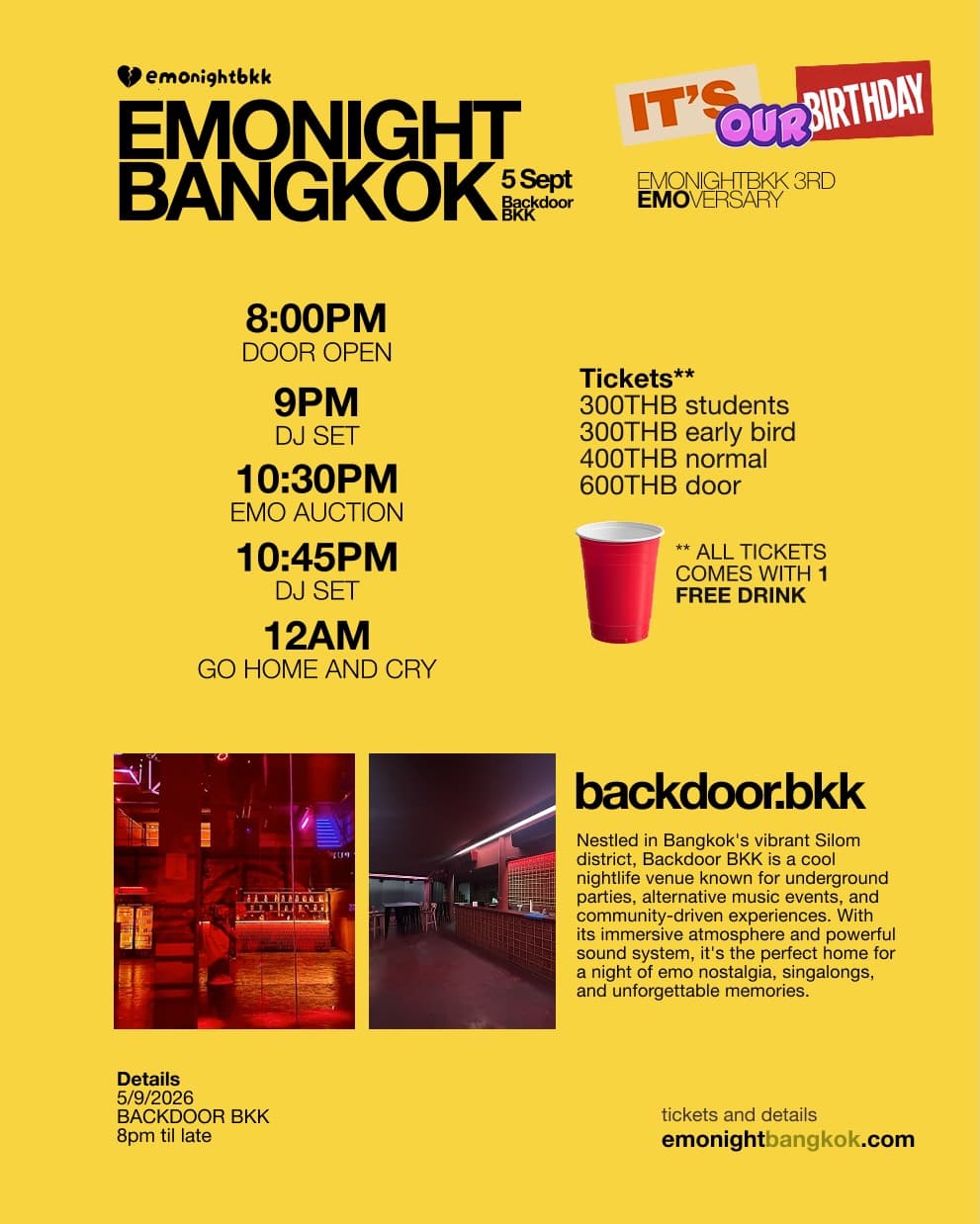 3 Years of Emonight Bangkok flyer - image 4 of 4