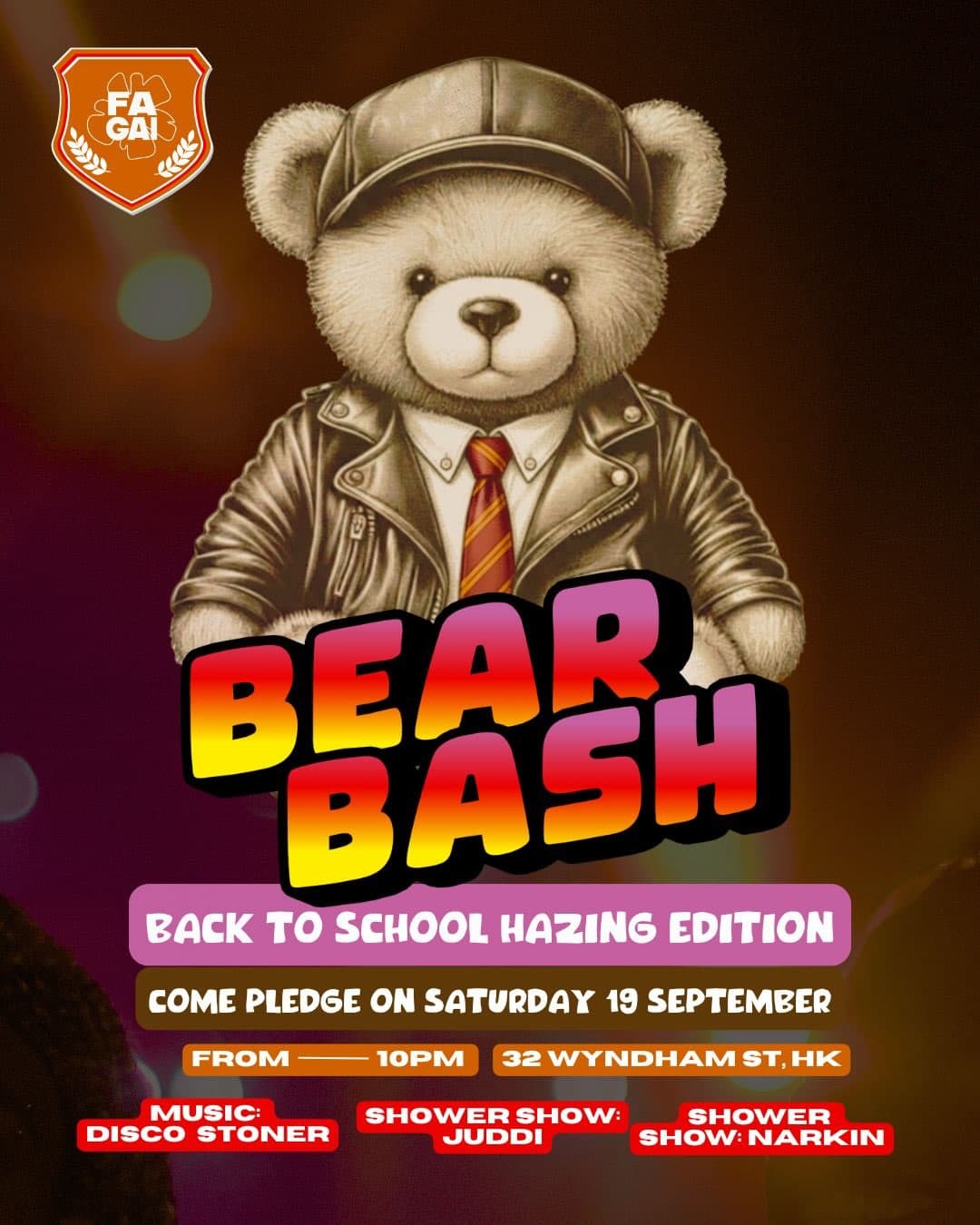 Bear Bash - Back to School Hazing Edition flyer
