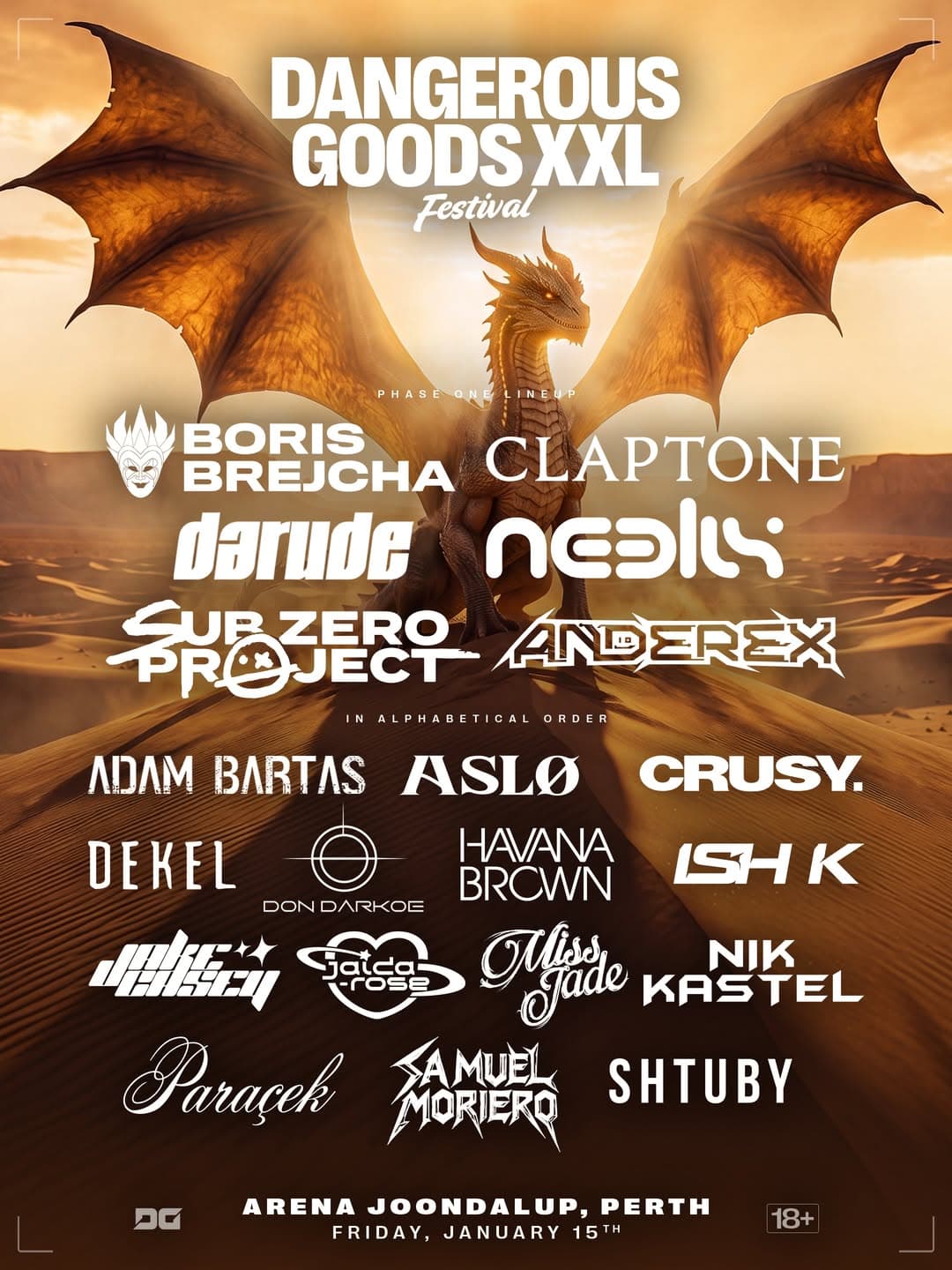 Dangerous Goods XXL Festival - Perth 2027 flyer