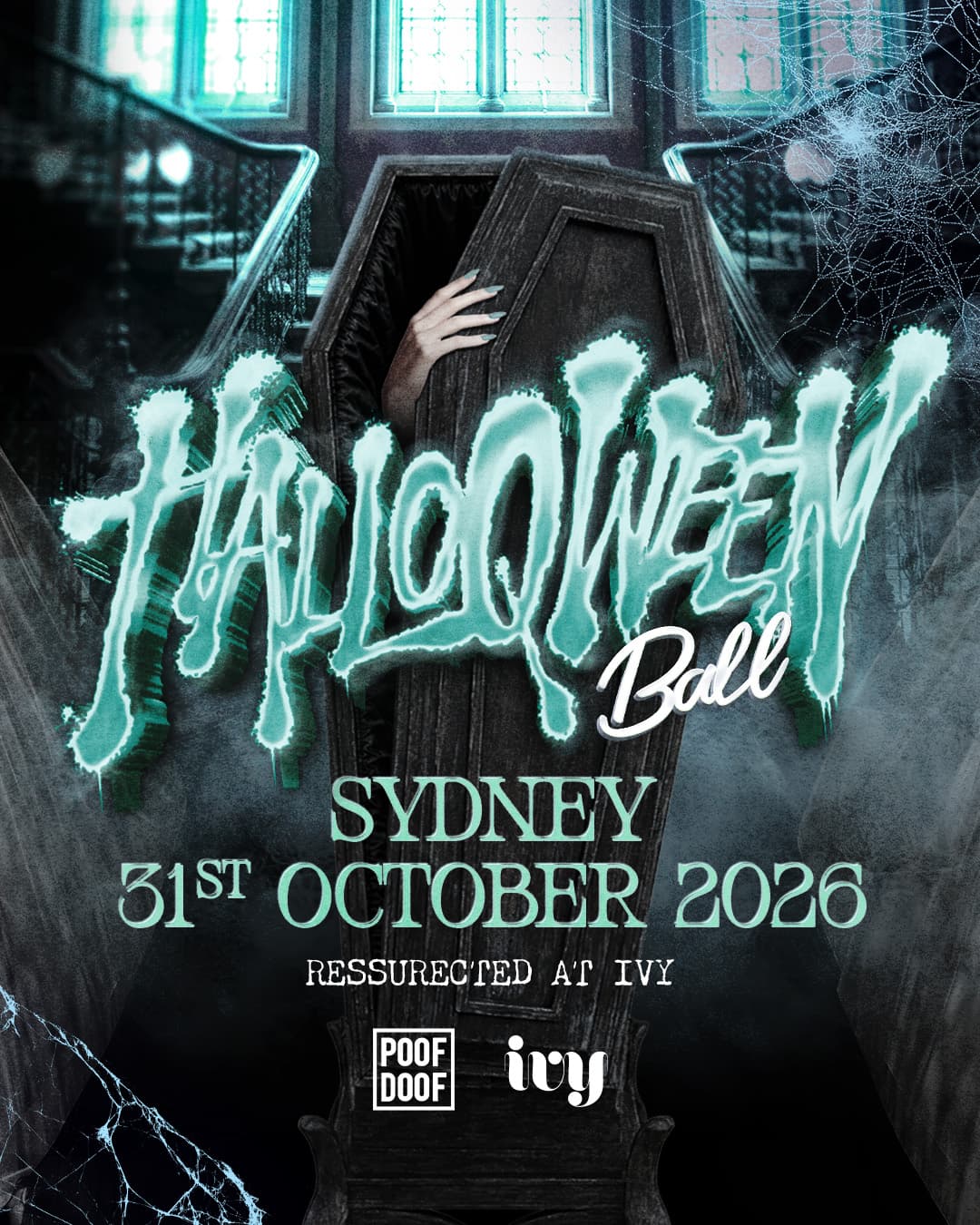 POOF DOOF Halloqween Ball - SYDNEY flyer