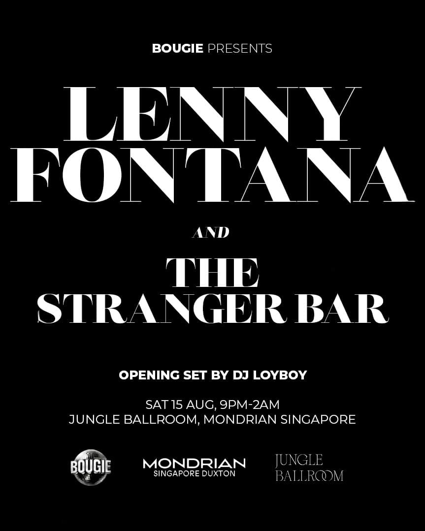 Lenny Fontana and The Stranger Bar flyer - image 2 of 9