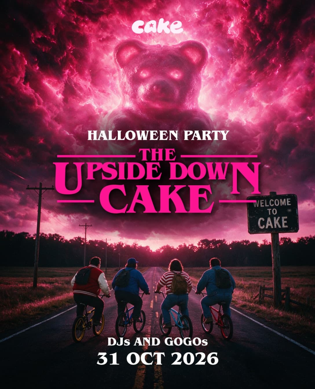 THE UPSIDE DOWN CAKE flyer