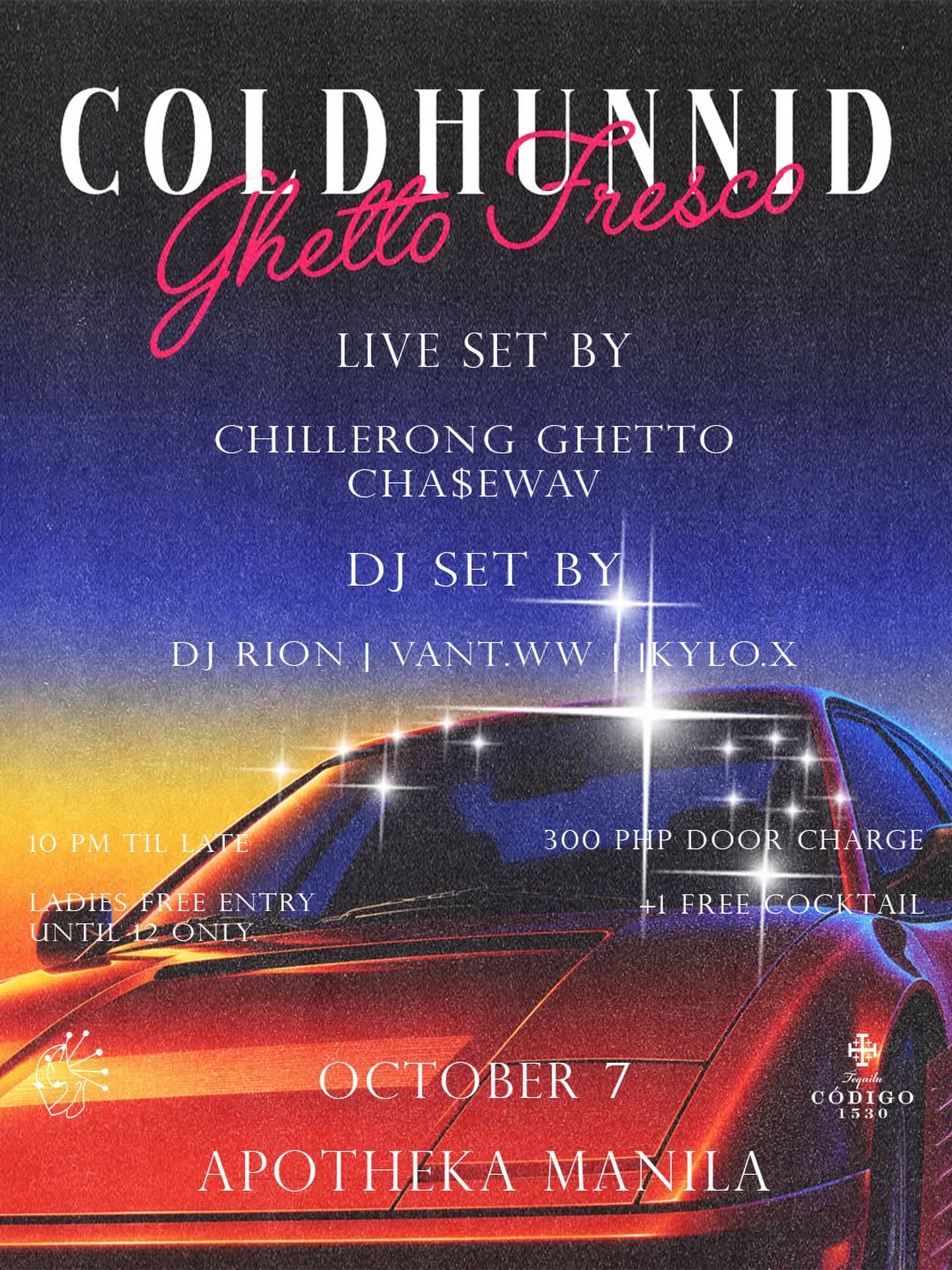 Coldhunnid presents Ghetto Fresco flyer