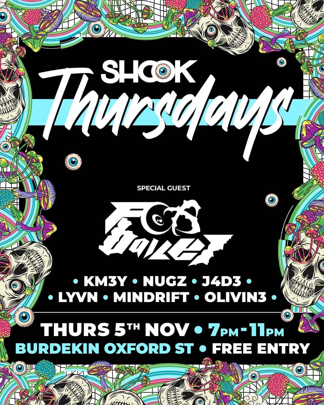 Shook Thursdays Feat. Fox Bailey flyer