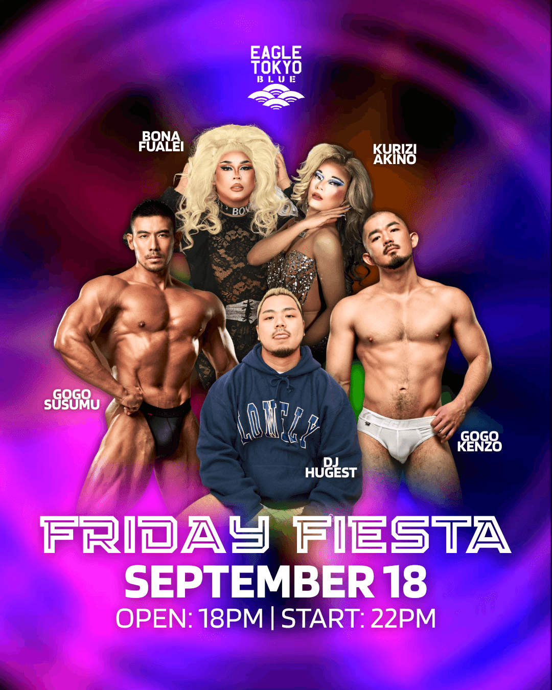 [EAGLE TOKYO BLUE] FRIDAY FIESTA flyer