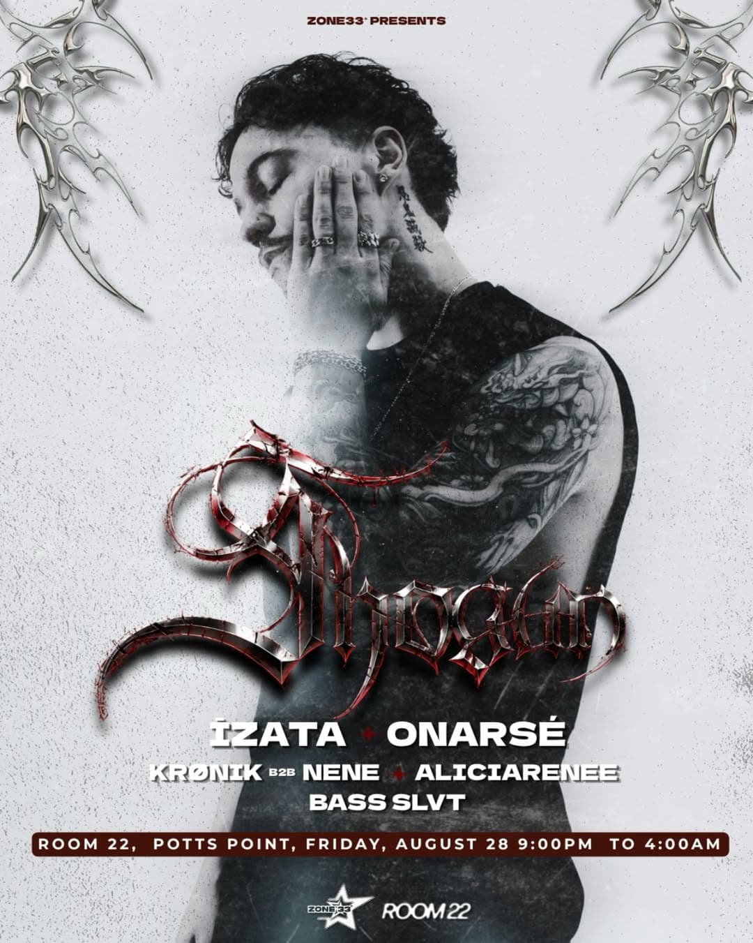 ZONE 33 PRESENTS: SHOGUN [USA] flyer