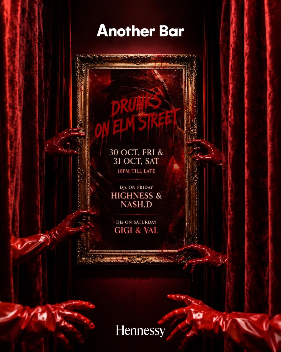 Drunks on Elm Street flyer