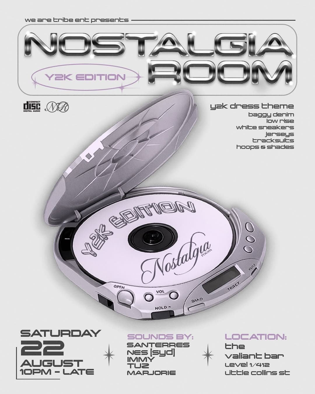 Nostalgia Room Y2K Edition flyer