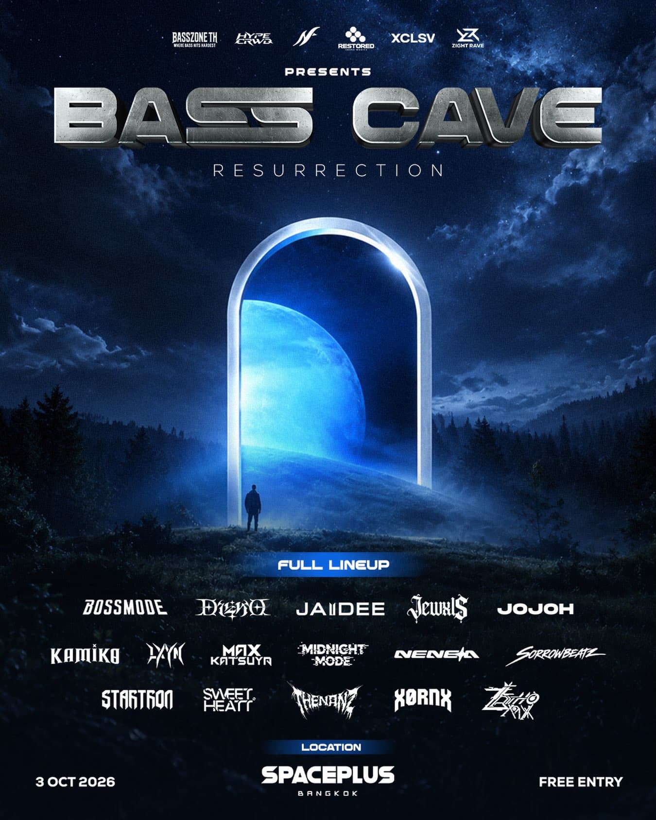 BASS CAVE: A RESURRECTION OF BASS MUSIC flyer