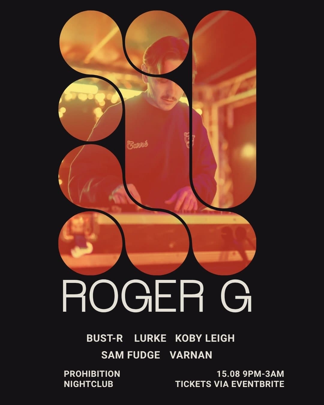 ROGER G (Prohibition Takeover) flyer