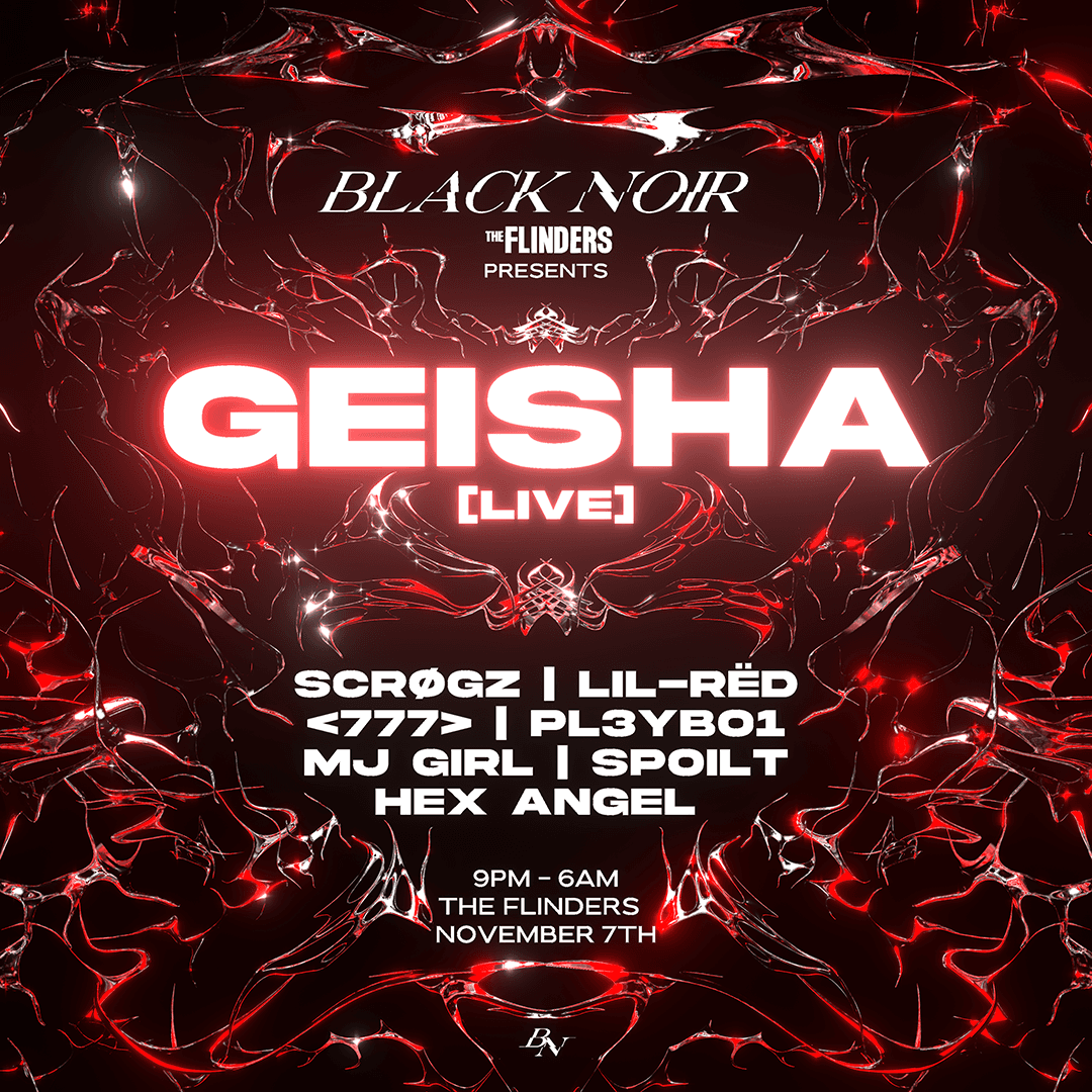 BLACK NOIR presents: GEISHA LIVE SET flyer