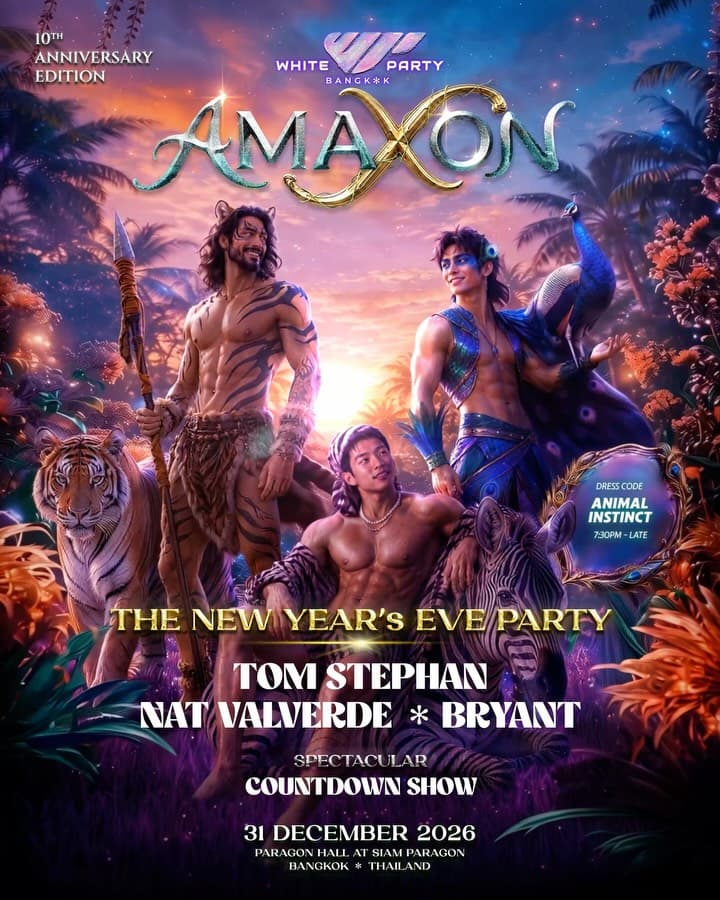 White Party Bangkok presents AmaXon - 10th Anniversary Edition flyer - image 4 of 9