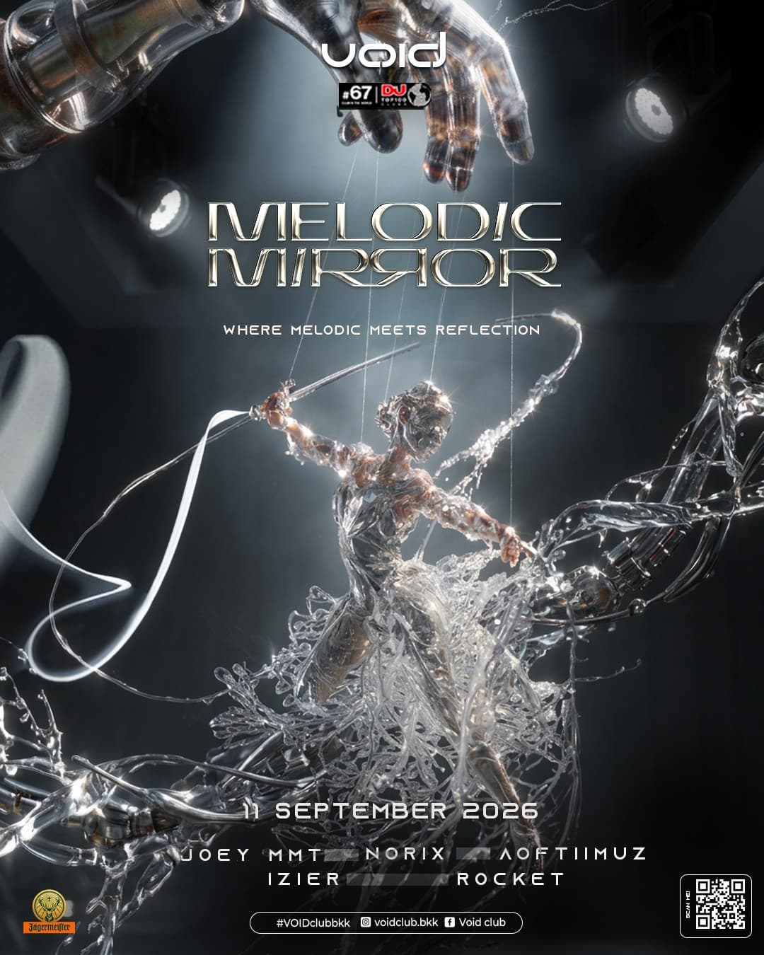 VOID presents – MELODIC MIRROR flyer