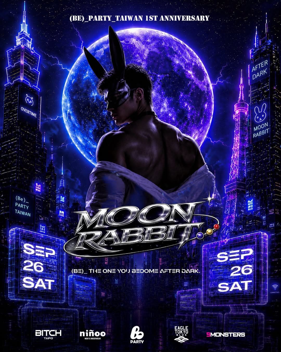 (Be)_Party_Taiwan 1st Anniversary | Moonlight Overtime flyer - image 3 of 3
