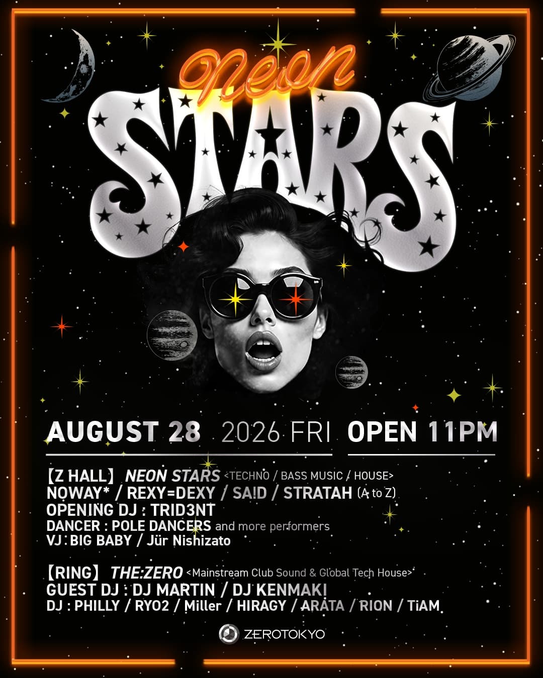 NEON STARS Vol.01 flyer - image 2 of 2