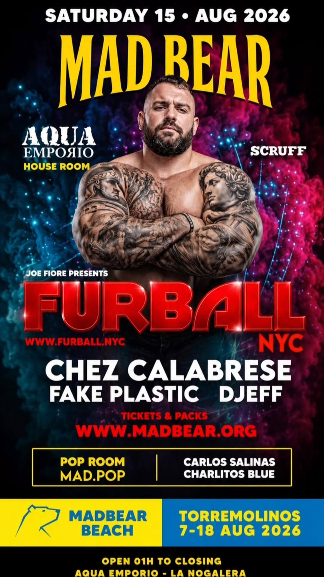 MADBEAR BEACH FURBALL flyer