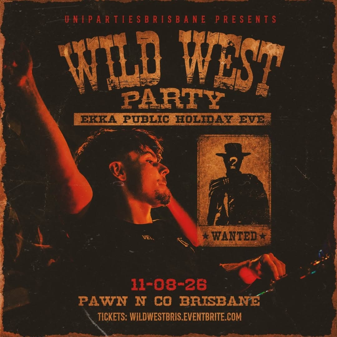 Wild West Party flyer