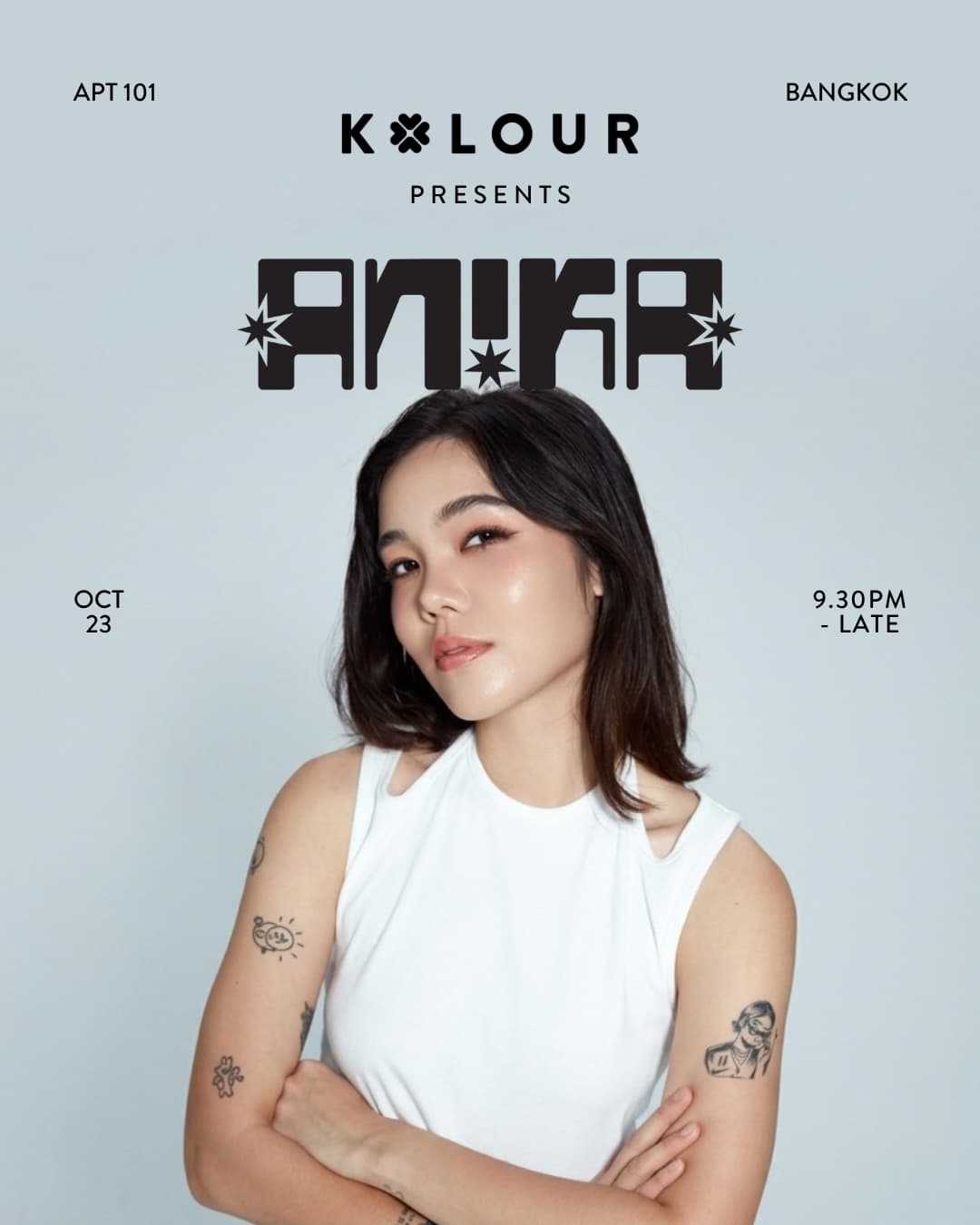 KOLOUR PRESENTS: AN!KA flyer