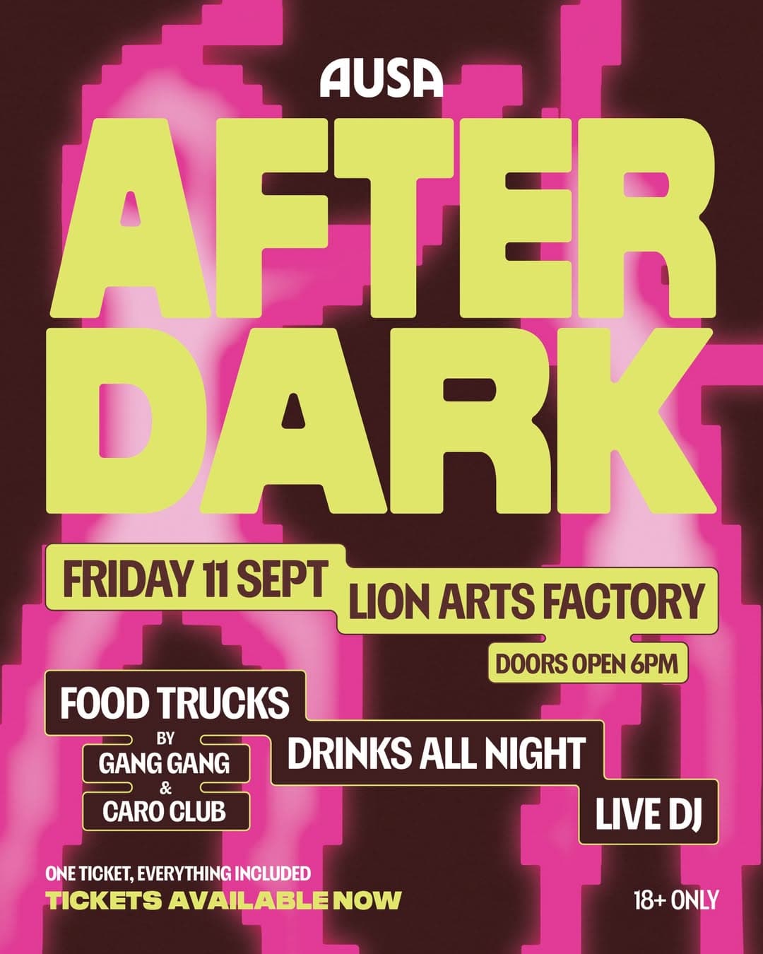 AUSA After Dark flyer