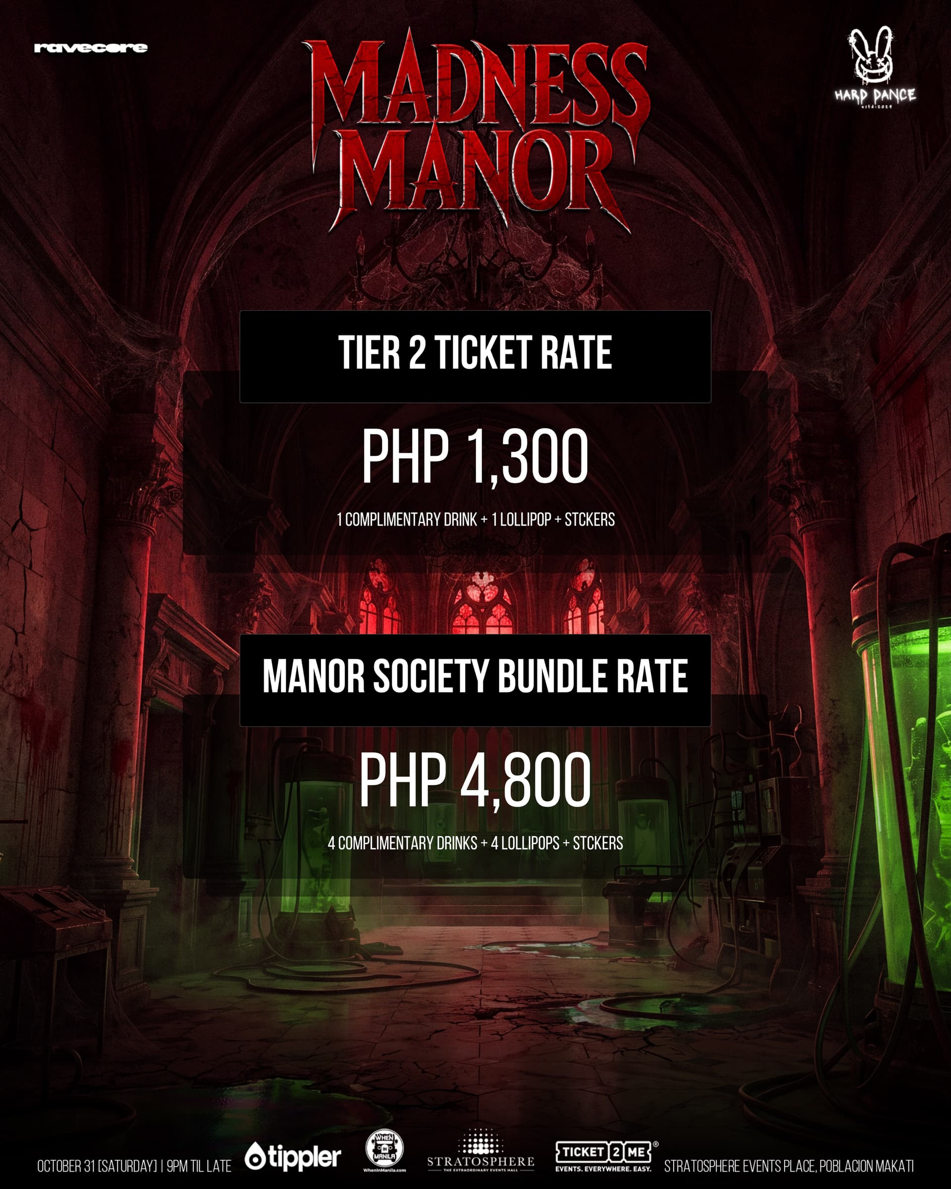 Madness Manor flyer - image 3 of 4