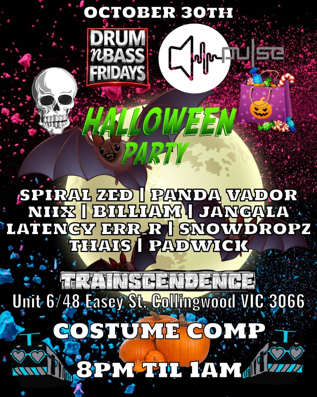 DnB Fridays + Pulse Audio Halloween Edition flyer