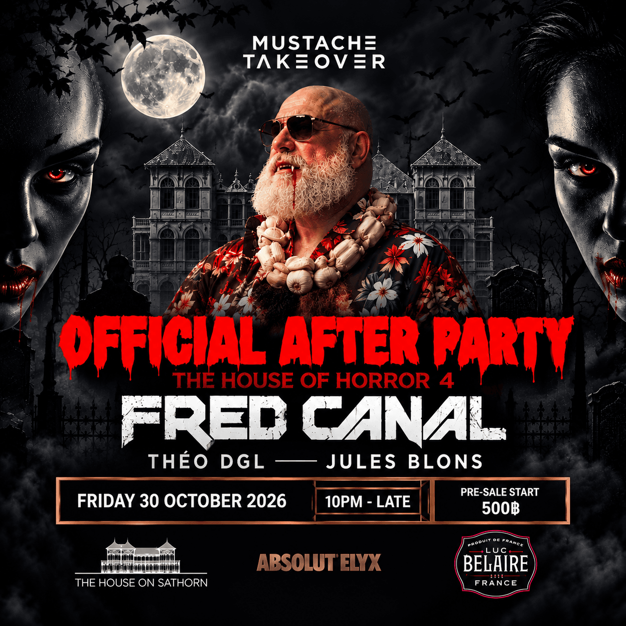 Official After Party House of Horror 4: Fred Canal flyer