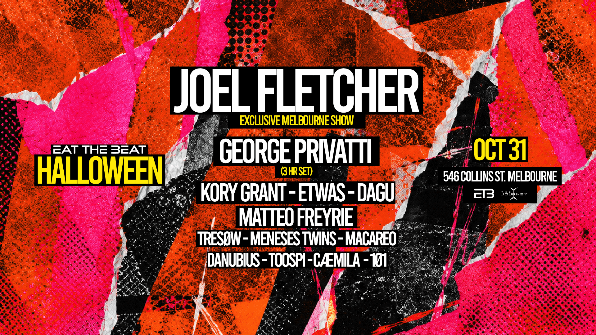 Eat The Beat Halloween XL ft. JOEL FLETCHER flyer