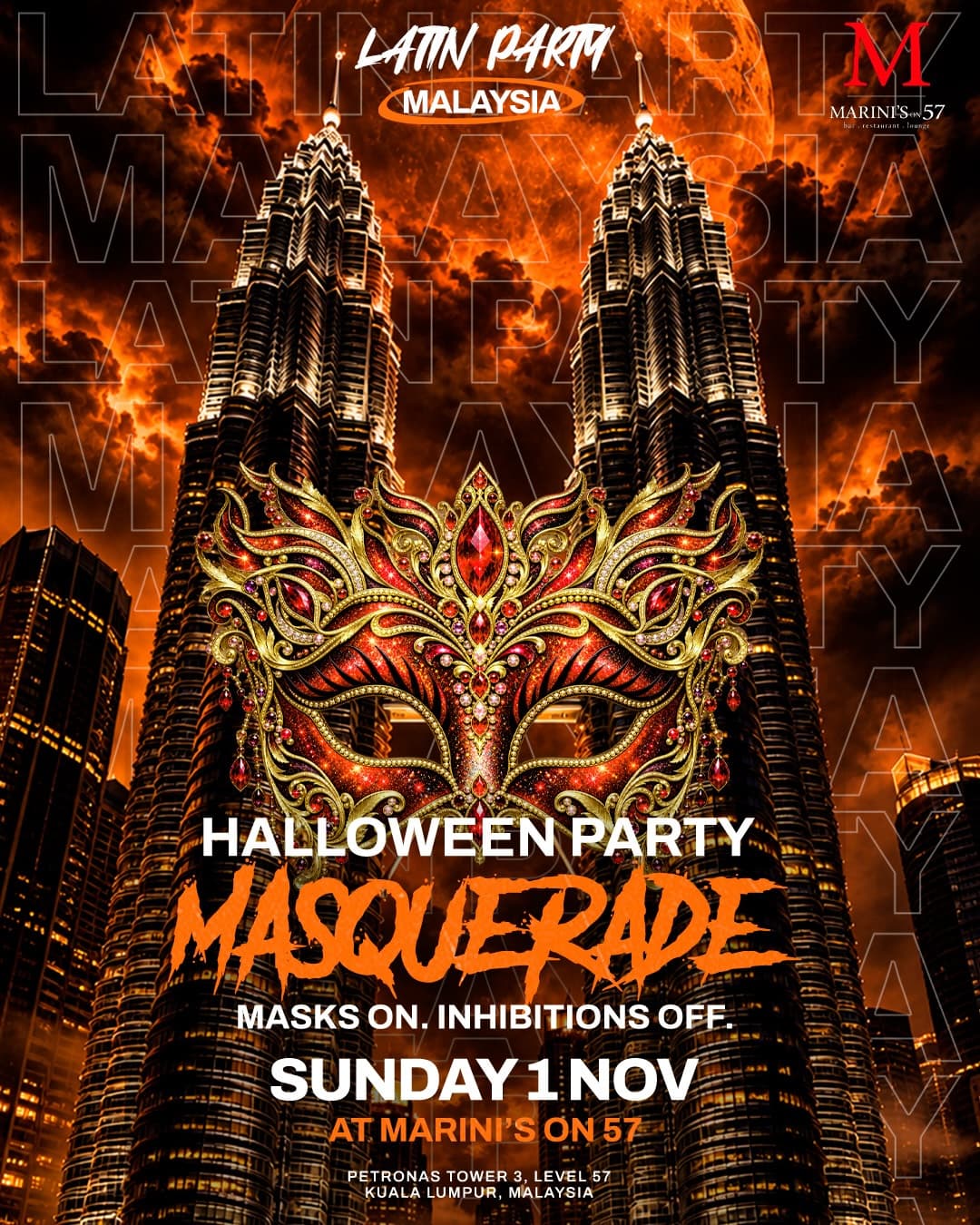 Halloween Masquerade flyer