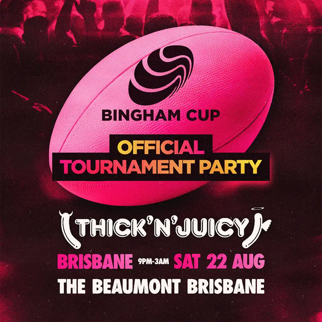 Bingham Cup - Official Tournament Party 🏉🌈 flyer