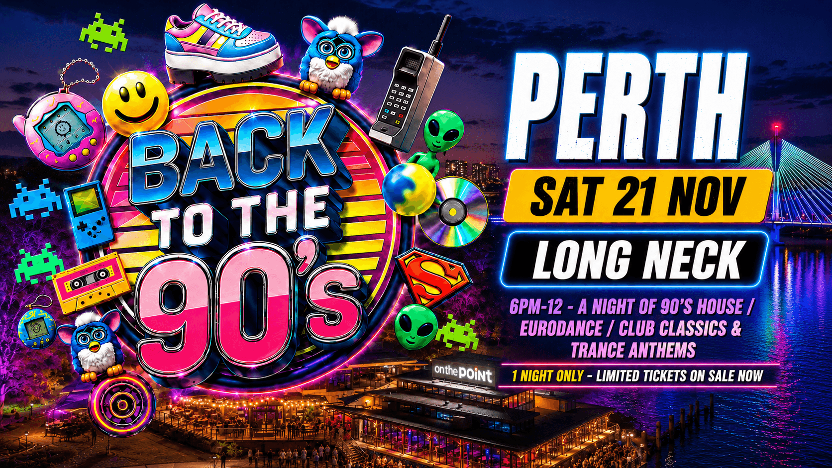 Back to the 90's - Perth (Launch Event) flyer