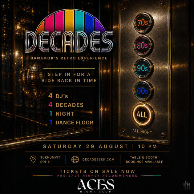 DECADES - Bangkok's Retro Experience flyer - image 2 of 2