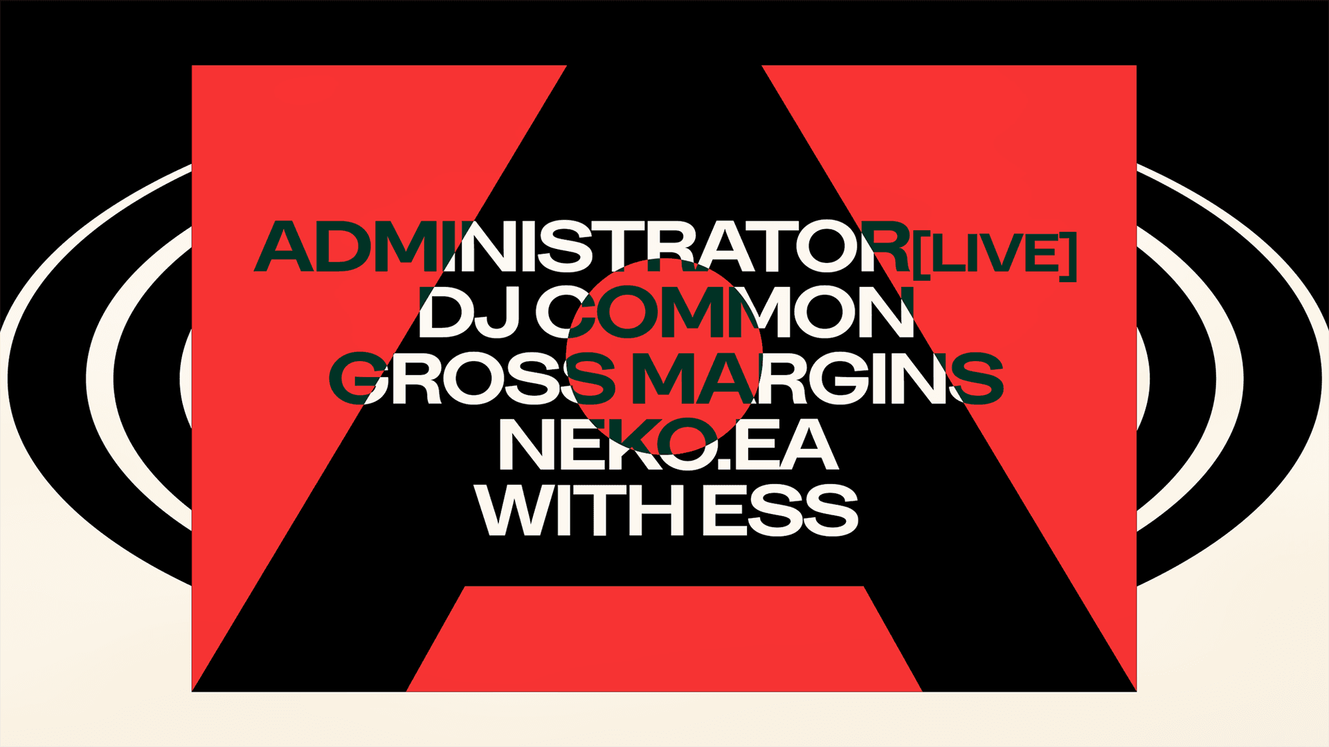 Solace Invites w/ ADMINISTRATOR [Live] flyer