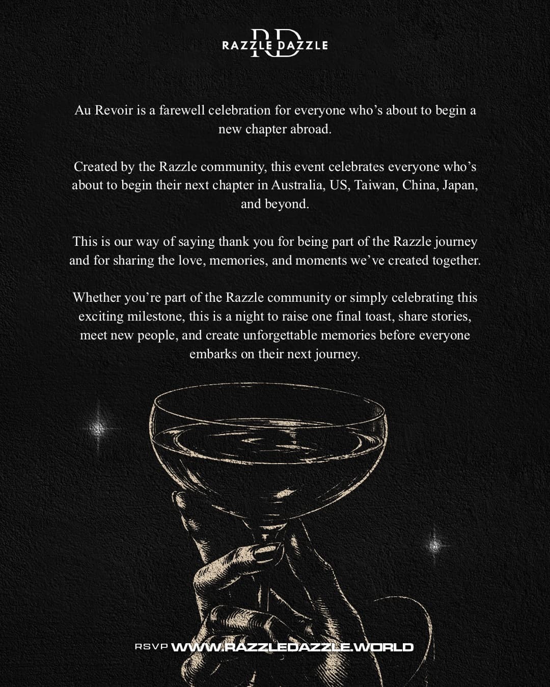 Au Revoir: A Farewell Celebration flyer - image 2 of 5