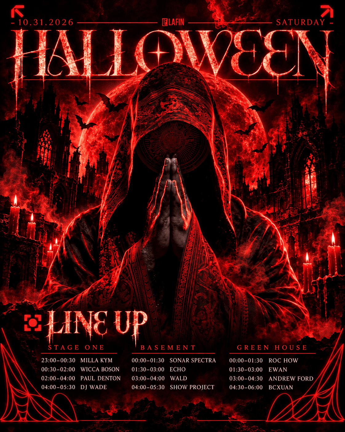 LA FIN HALLOWEEN 2026 ft. PAUL DENTON flyer - image 2 of 2