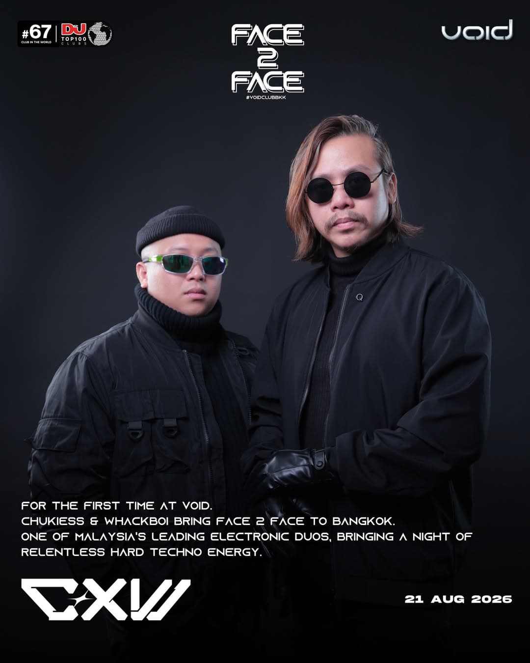 VOID presents – FACE 2 FACE | CXW flyer