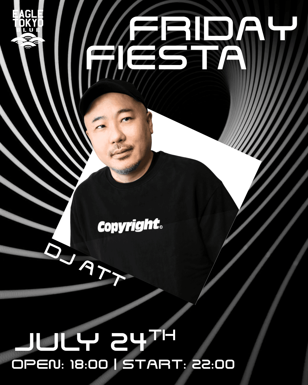 [EAGLE TOKYO BLUE] Friday Fiesta flyer