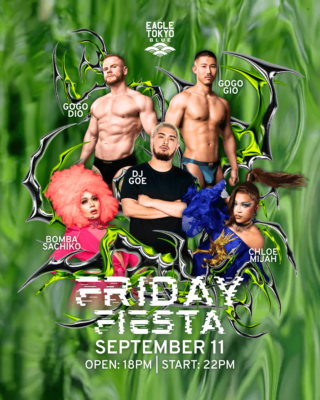 [EAGLE TOKYO BLUE] FRIDAY FIESTA flyer