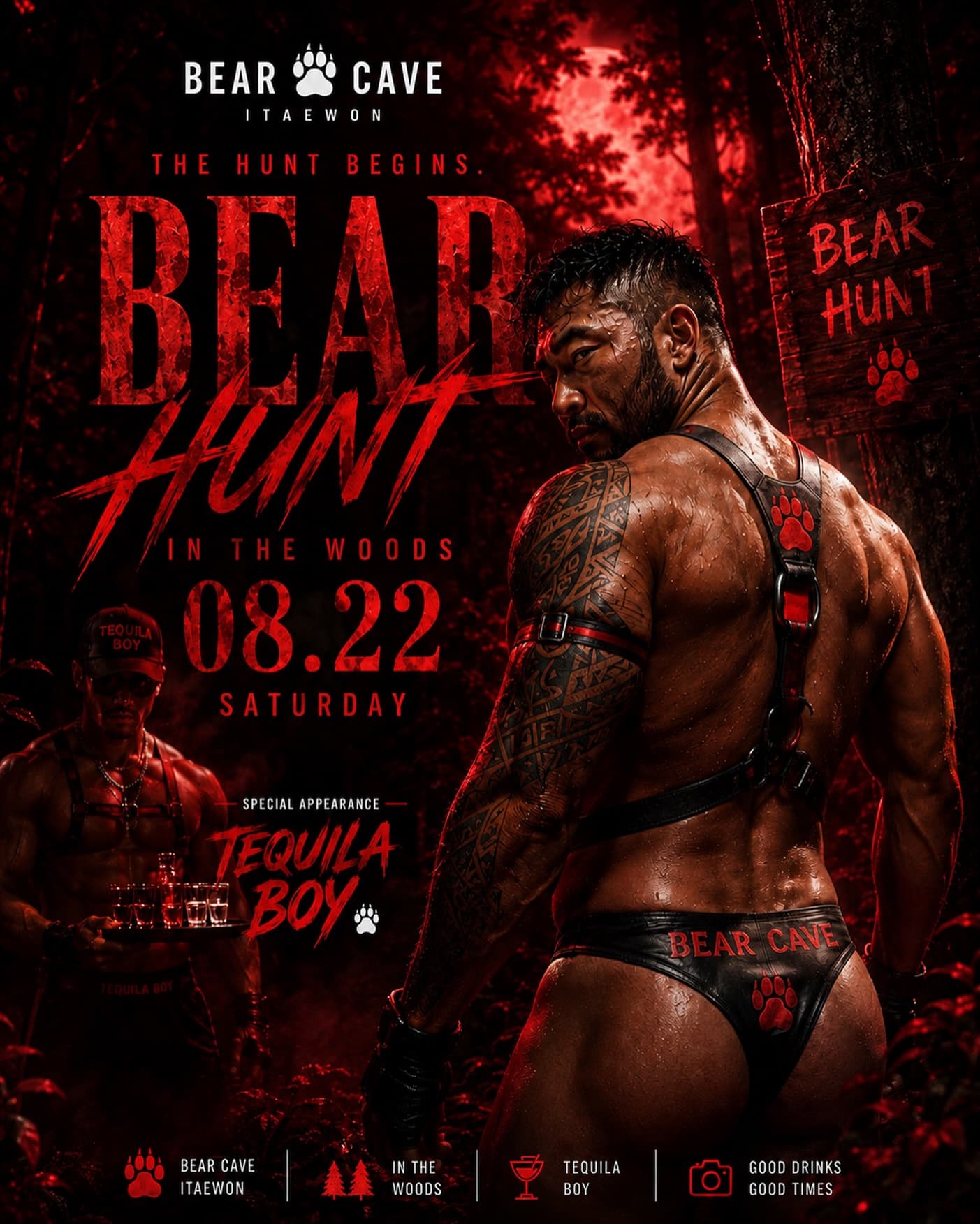 BEAR CAVE - BEAR HUNT flyer